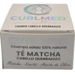CurlMed Champú Sólido Cabello Quebradizo Té Matcha 80g - Imagen 5